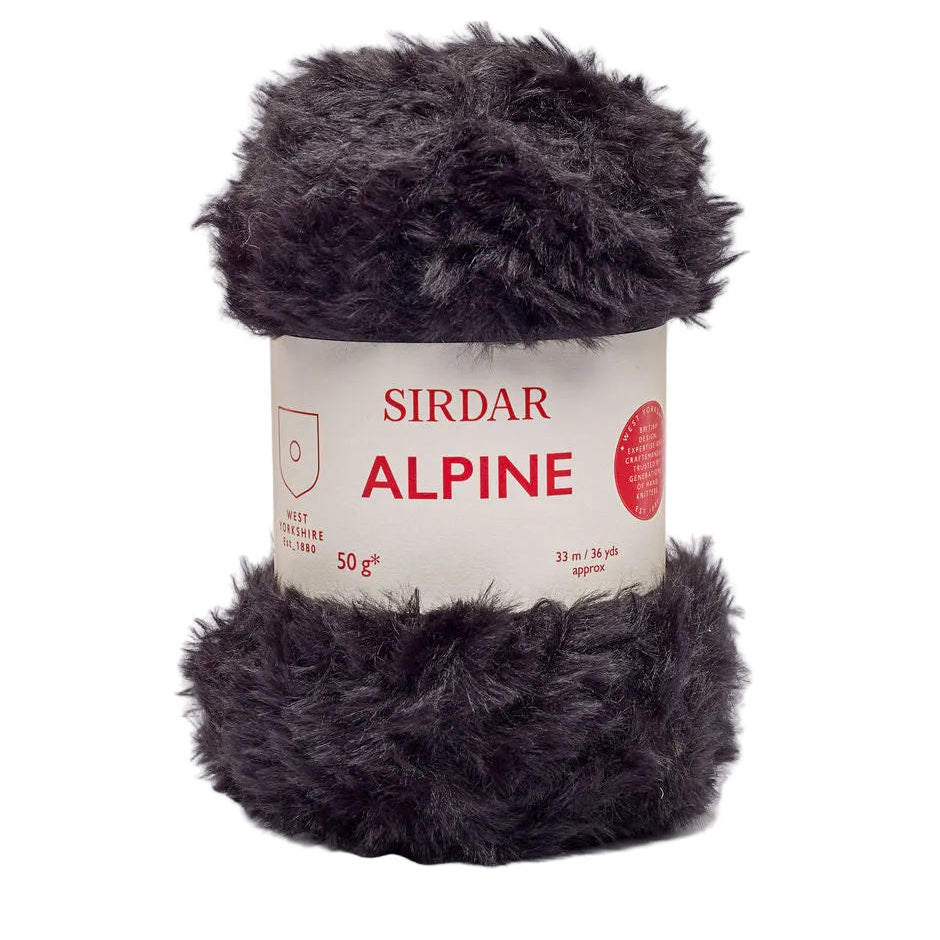Sirdar Alpine yarn ball on a white background
