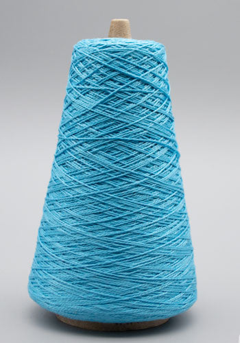 Lunatic Fringe Yarns 10/2 Mercerized Cotton Tubular Spectrum 8 oz cone color sky blue