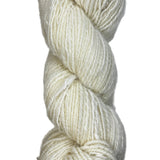 Handspun skein of Angora and Wool Yarn color white