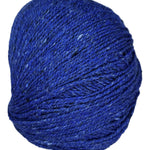 Ball of  tweedy yarn color speedwheel blue