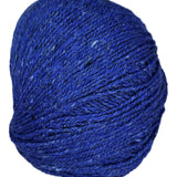 Ball of  tweedy yarn color speedwheel blue