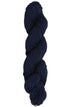 Dark Navy Blue skein of mountain meadow wool yarn on a white background