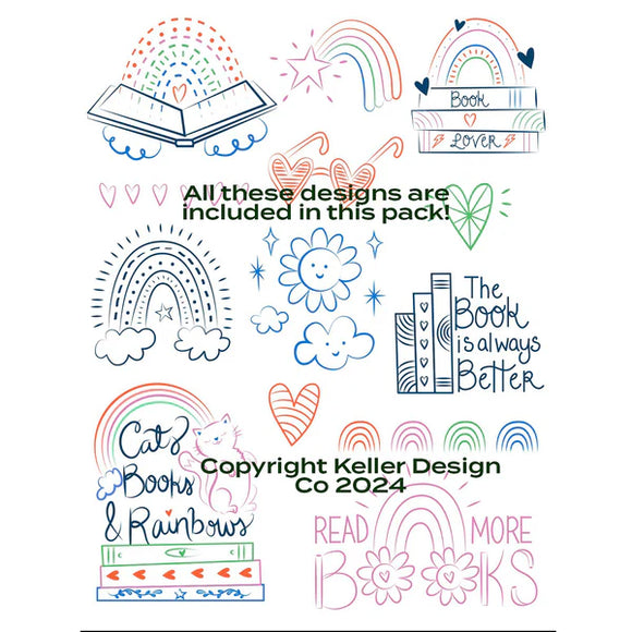 Keller Design Co. Stick it Stitch it Water Soluble Embroidery Patches