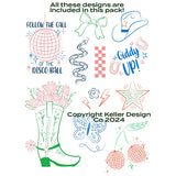 Keller Design Co. Stick it Stitch it Water Soluble Embroidery Patches