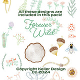 Keller Design Co. Stick it Stitch it Water Soluble Embroidery Patches