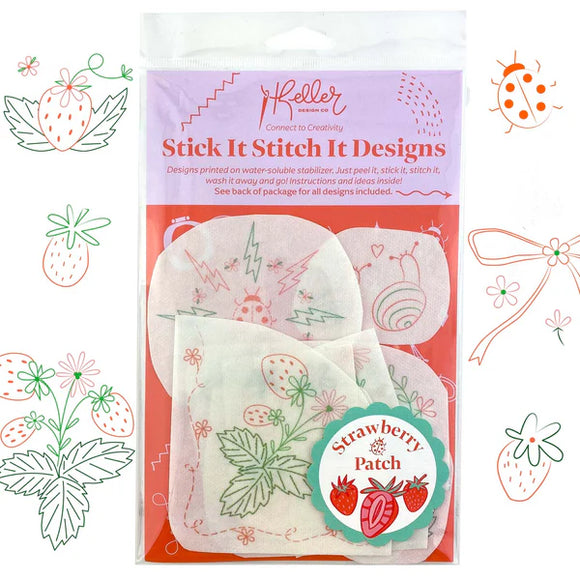 Keller Design Co. Stick it Stitch it Water Soluble Embroidery Patches