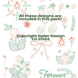 Keller Design Co. Stick it Stitch it Water Soluble Embroidery Patches