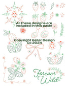 Keller Design Co. Stick it Stitch it Water Soluble Embroidery Patches-10