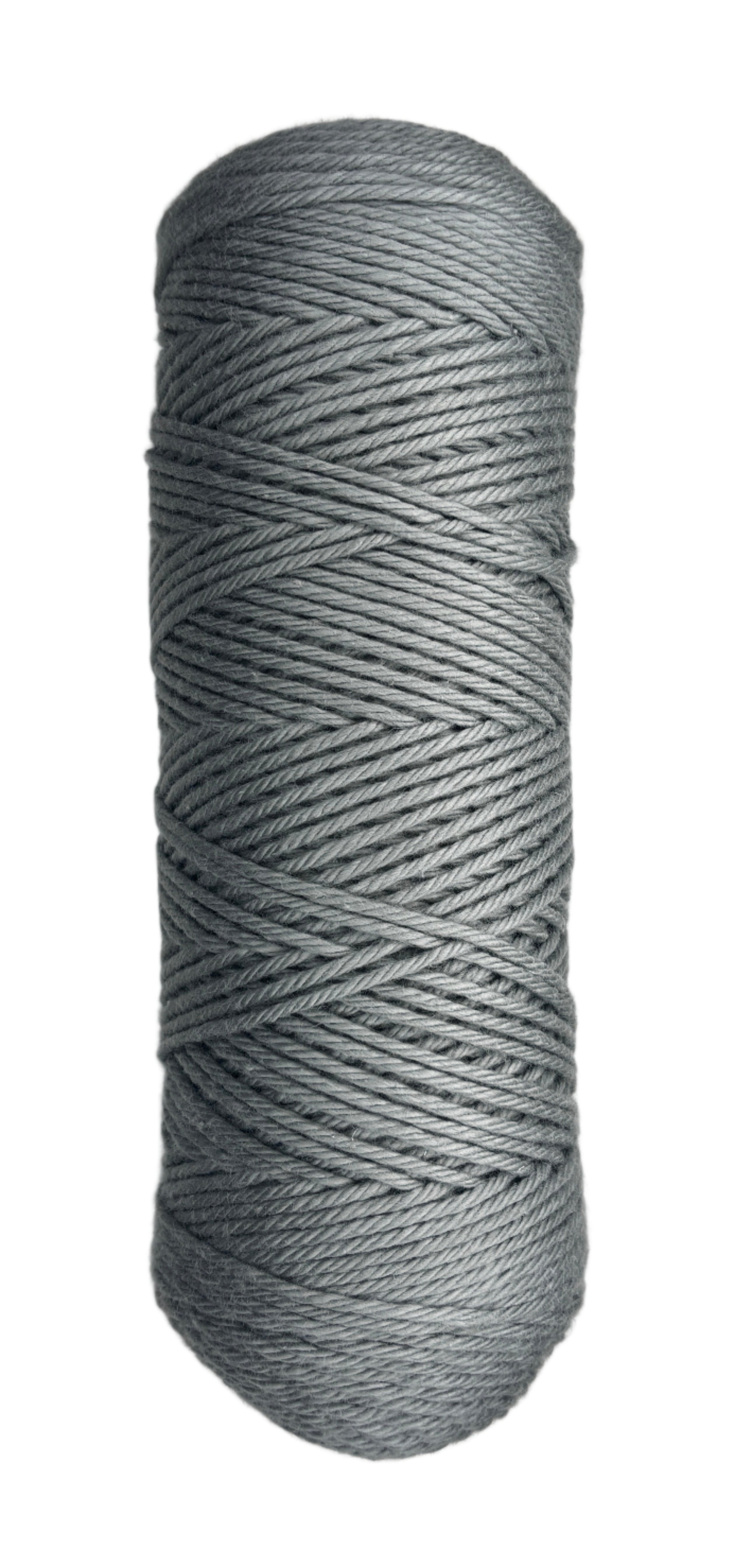 Stone Grey skein of cotton yarn