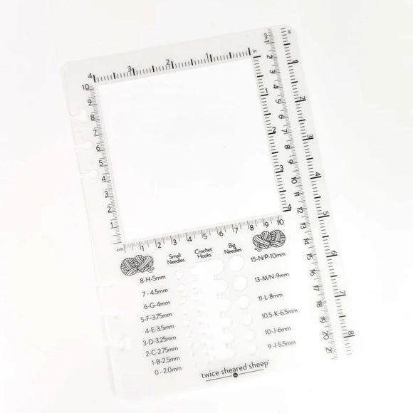 Twice Sheared Sheep - Project Journal Gauge Square Book Mark