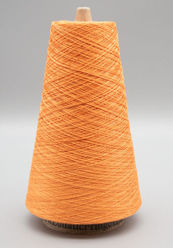 Lunatic Fringe Yarns 10/2 Mercerized Cotton Tubular Spectrum 8 oz cone color tangeine