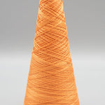 Lunatic Fringe Yarns 3/2 Tubular Spectrum Cones 1.5 oz color tangerine