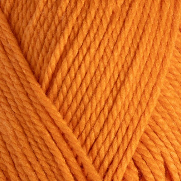 Close-up of bright orange yarn