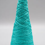 Lunatic Fringe Yarns 3/2 Tubular Spectrum Cones 1.5 oz color teal