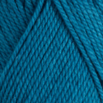 Close-up of blue yarn with a textured pattern