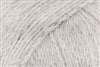 Detailed image of Universal Yarn Fawning DK weight yarn in the color heathered light grey