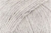 Detailed image of Universal Yarn Fawning DK weight yarn in the color heathered light grey