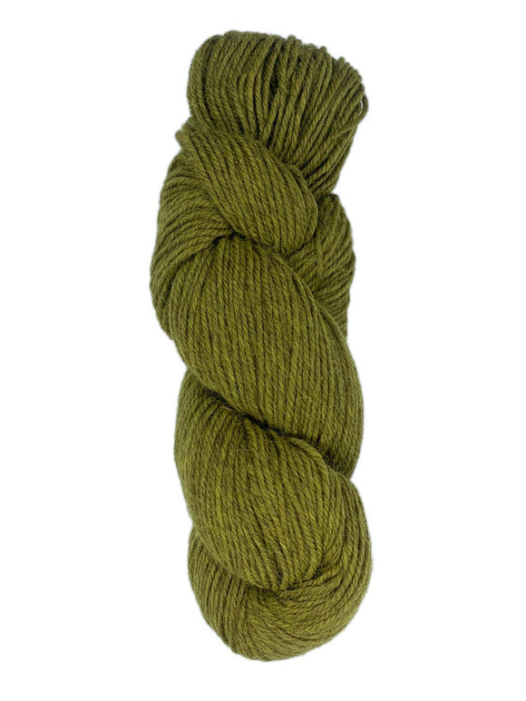 Skein of alpaca yarn color hops green 