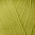Detailed view of a skein of superwash wool yarn, showcasing a yellow hue.