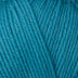 Detailed view of a skein of superwash wool yarn, showcasing a blue hue.