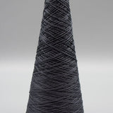 Lunatic Fringe Yarns 3/2 Tubular Spectrum Cones 1.5 oz color very dark gray