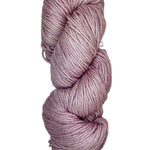 silver and pink skein of yarn