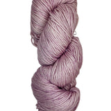 silver and pink skein of yarn