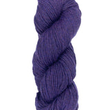 A skein of Berroco Vintage Worsted yarn color purple