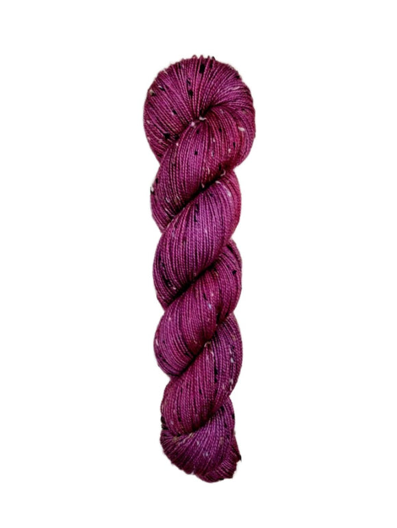 Blackbird Sycamore Fingering Mini Skein Yarn Color wine red