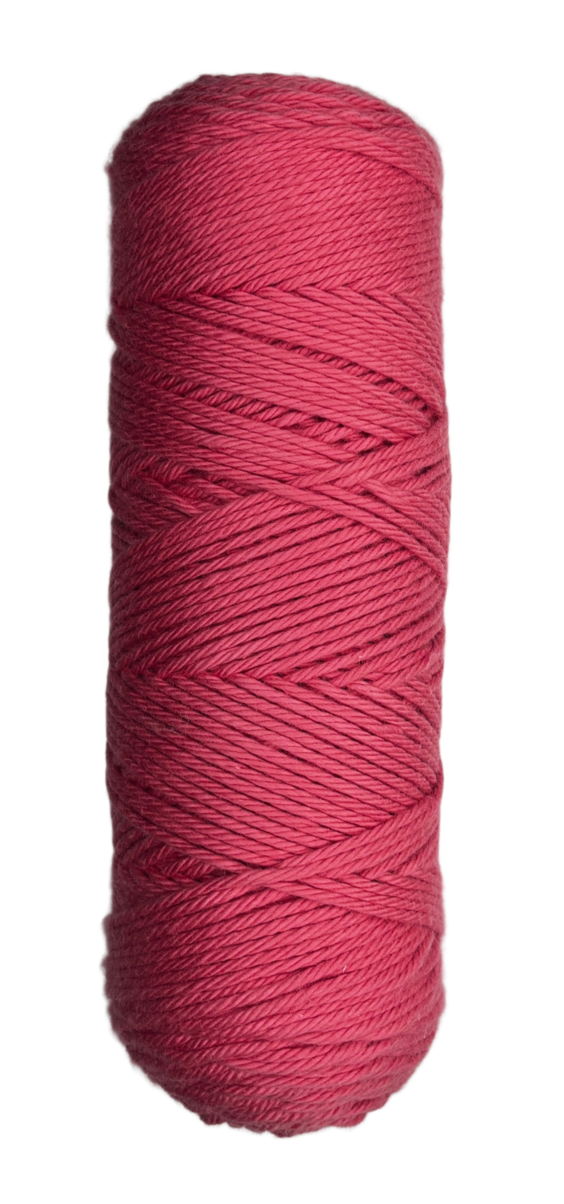 Watermelon Pink skein of cotton yarn