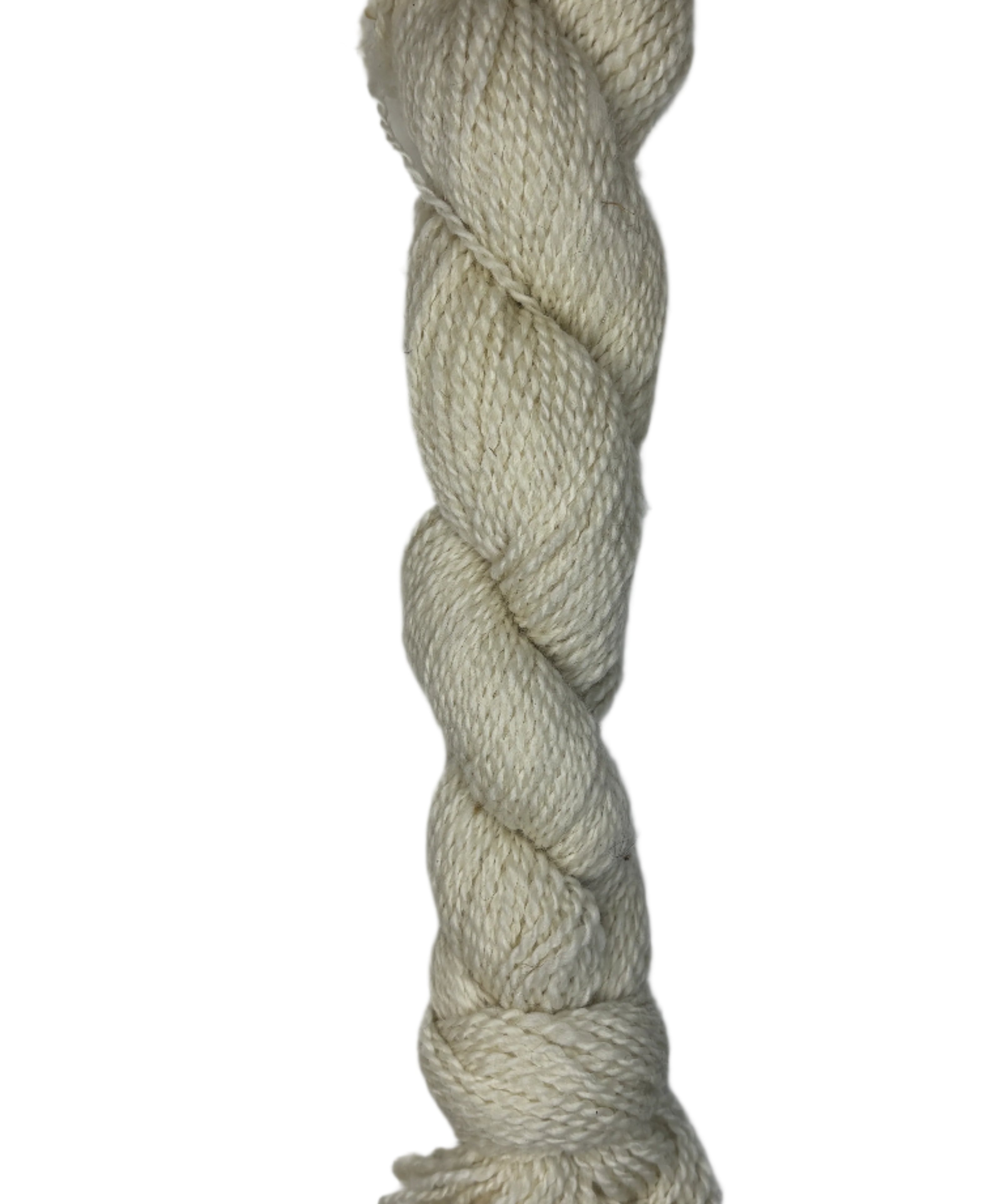 Skein of exclusive Cowgirl wool Yarn in the color white