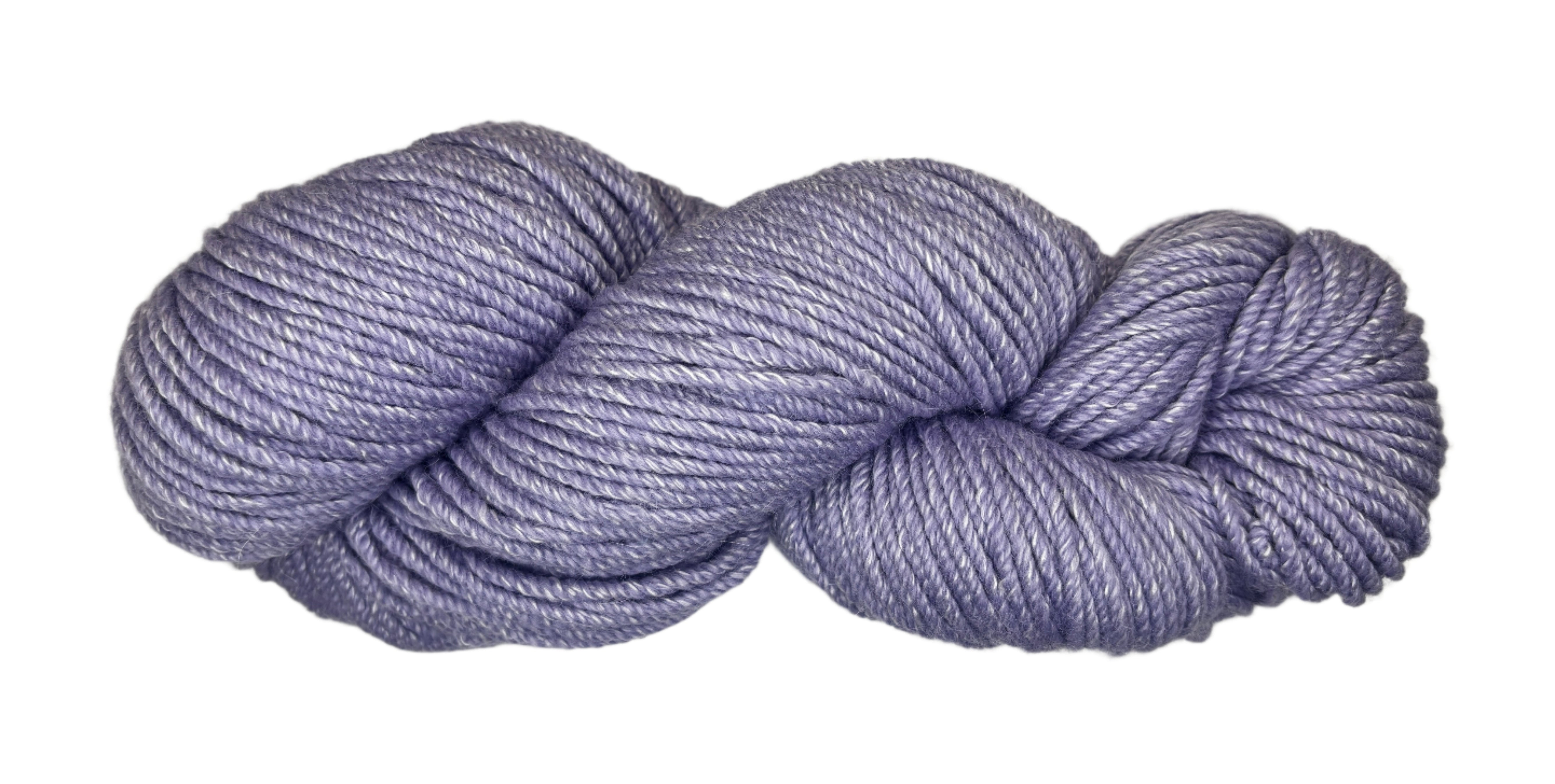 silver lavender skein of yarn 