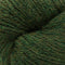 Close-up of dark green yarn texture