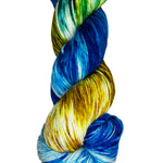 multi-colored skein of yarn 