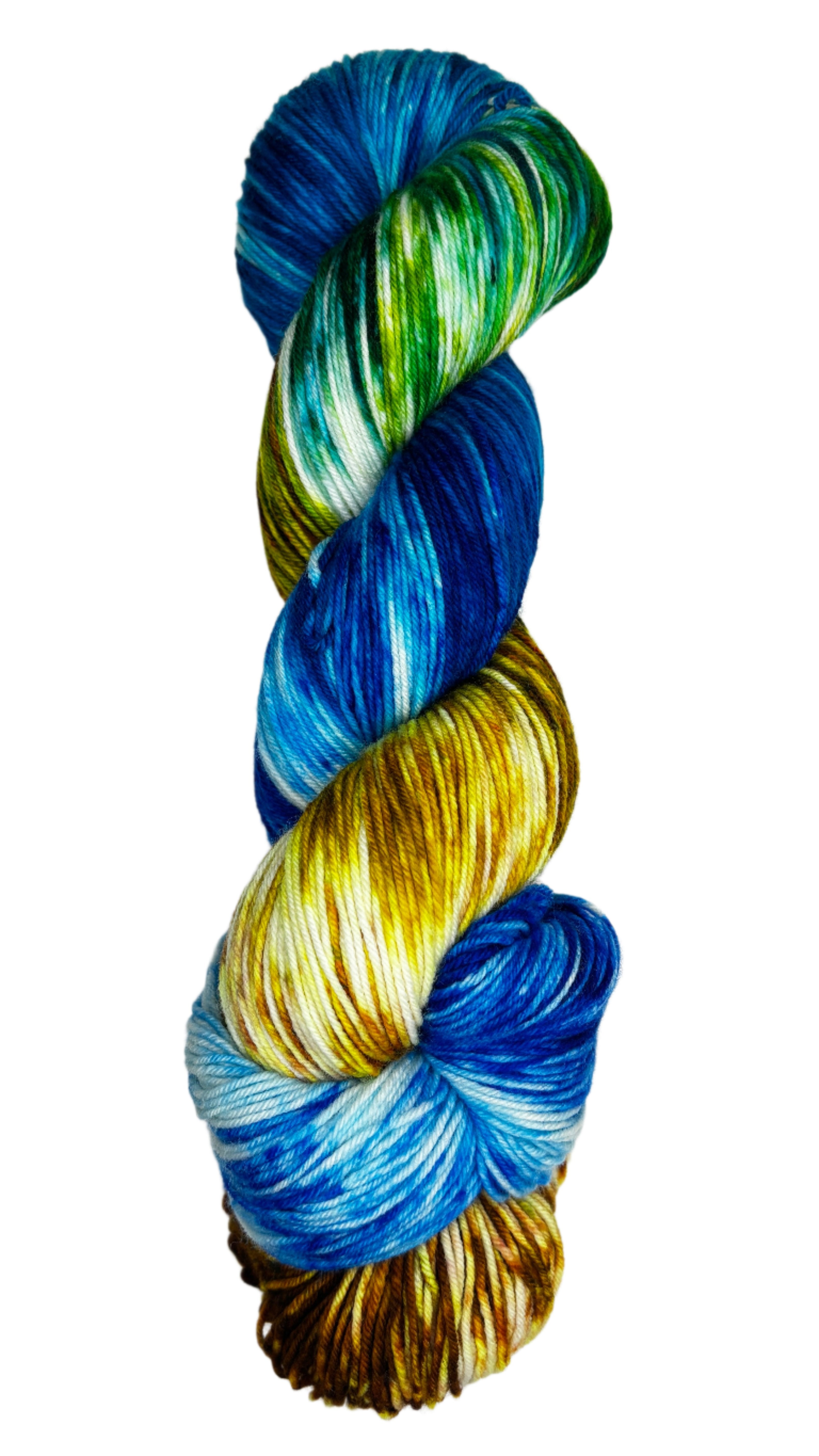 multi-colored skein of yarn 