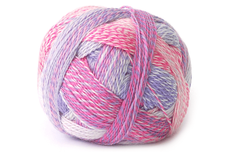 Schoppel Wolle Crazy Zauberball yarn color pink and purple