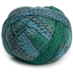 Schoppel Wolle Crazy Zauberball yarn color green and blue
