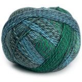 Schoppel Wolle Crazy Zauberball yarn color green and blue