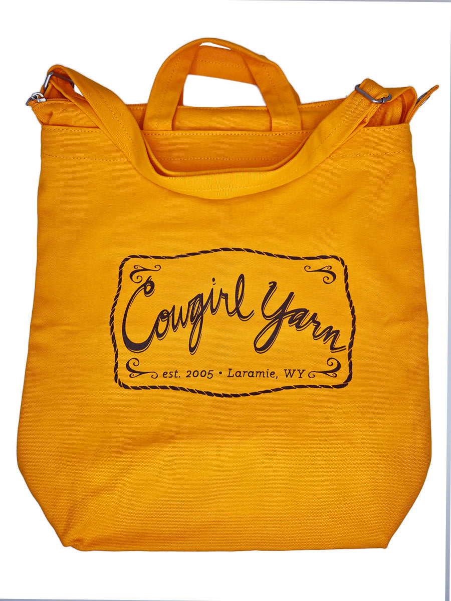 Cowgirl Yarn Baggu Duck Canvas Bag Zipper color orange