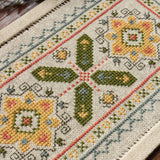 Athenian Sunflower - Small cross stitch kit from Avlea Folk Embroidery