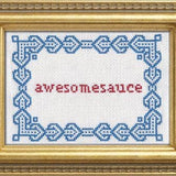 Awesomesauce Cross Stitch Kit from Subversive Cross Stitch