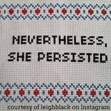 Nevertheless, She Persisted Deluxe Cross Stitch Kit from Subversive Cross Stitch