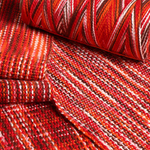 Ashford Caterpillar Cotton Weaving Yarn color orange red brown white