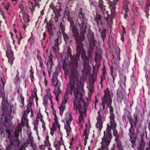 Ashford Caterpillar Cotton Weaving Yarn color purple pink white