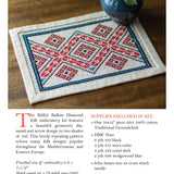 Balkan Diamond  - Small cross stitch kit from Avlea Folk Embroidery