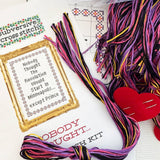 Nobody Thought the Revolution Cross Stitch Kit from Subversive Cross Stitch