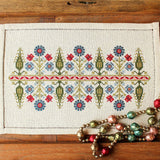Delphian Cornflower - Cross stitch kit from Avlea Folk Embroidery
