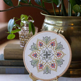Thessaly Floral - Embroidery hoop kit from Avlea Folk Embroidery