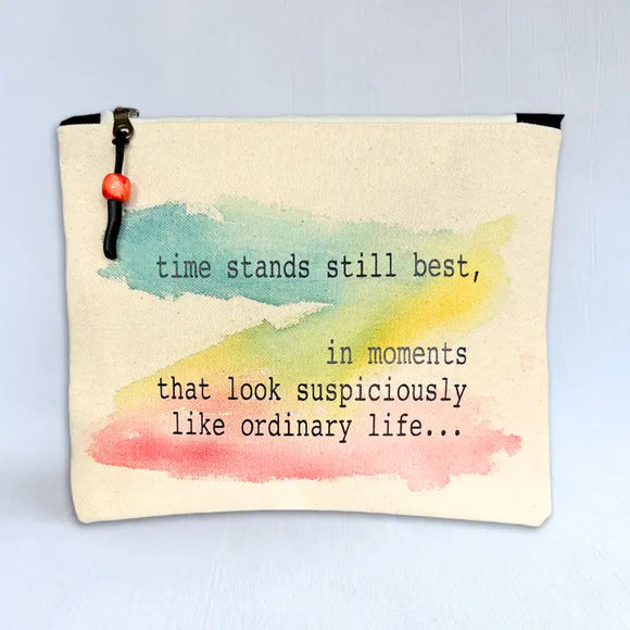 Pretty Clever Words - Canvas Zipped Bags