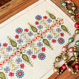 Delphian Cornflower - Cross stitch kit from Avlea Folk Embroidery